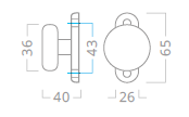 Kuka za okove ACT OV (F1, F2, F4, F9)