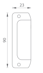 Aluminijska ručka MP 3815 (BS - crna mat)