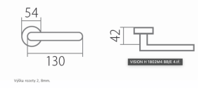 Okov za vrata TWIN VISION C 1802 FL (CM)