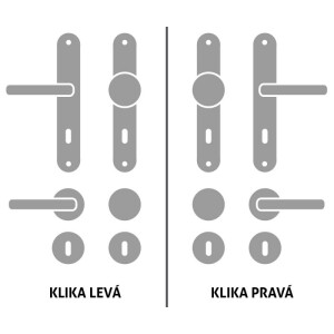 Okov za vrata HOLAR WSS 00, zabat (bagrem)