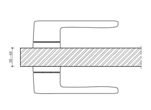 Okov za vrata TWIN CORAL HR HA 200 (A-SAT)