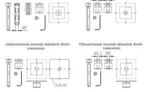 Kvaka za vrata ROSTEX ALFA (CRNA)