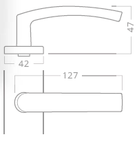 AKCIJA Okov za vrata ACT Lara HR (F1) - PZ90