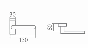 AKCIJA Okov za vrata TWIN VISION H 1802 HR Z (E) - PZ