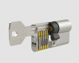 AKCIJA FAB 35/35 reverzibilni sigurnosni cilindar - BT3 - satin nikal