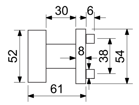 Kugla za vrata Richter RK.KNOB.03 (N)