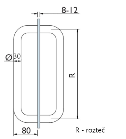 RUČKA DVOSTRUKA BA 003D 700/E