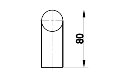 Ručka TWIN BF 118000 - par (Ø 30 mm) - CM