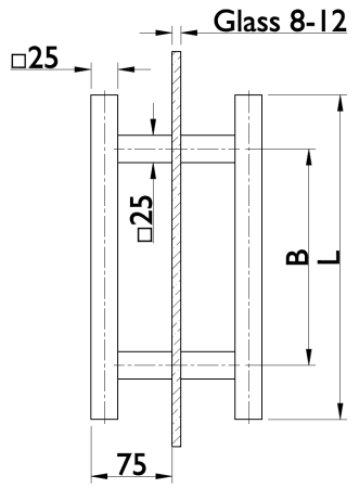 Ručka TWIN FHR 118031 - komad (CM)