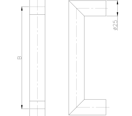 Ručka TWIN JHR 118002 (E) - par