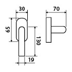 Okov za prozore TWIN VISION H 1802 RO (E)