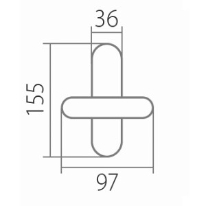 Prozorski okov TWIN ELEGANT BA 1225 FT (A,CH,CH-SAT,NI-SAT,ABR)