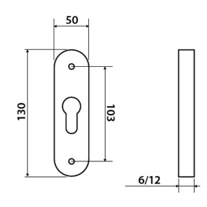 Dodatna rozeta TWIN HARMONIA DI8550 DEF (F1, F4, F9)