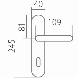 Okov za vrata TWIN ELEGANT BA 1220 (NI-SAT)