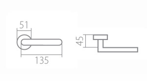 Okov za vrata TWIN LEAF P 1520 (CH-SAT)