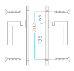 Okov za vrata ACT Lida OV ECO (INOX)